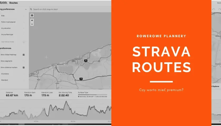 Planowanie tras rowerowych na Strava Routes. Zobacz szczegóły dystansu, przewyższeń i czasu przejazdu.