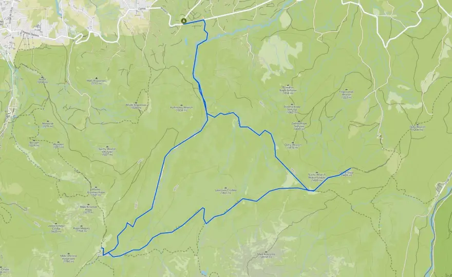 Mapa szlaków Poronin - Jak planować trasy piesze i rowerowe?